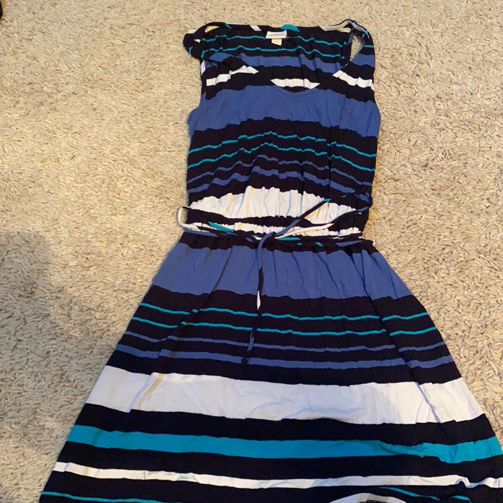 Blue stripe dress